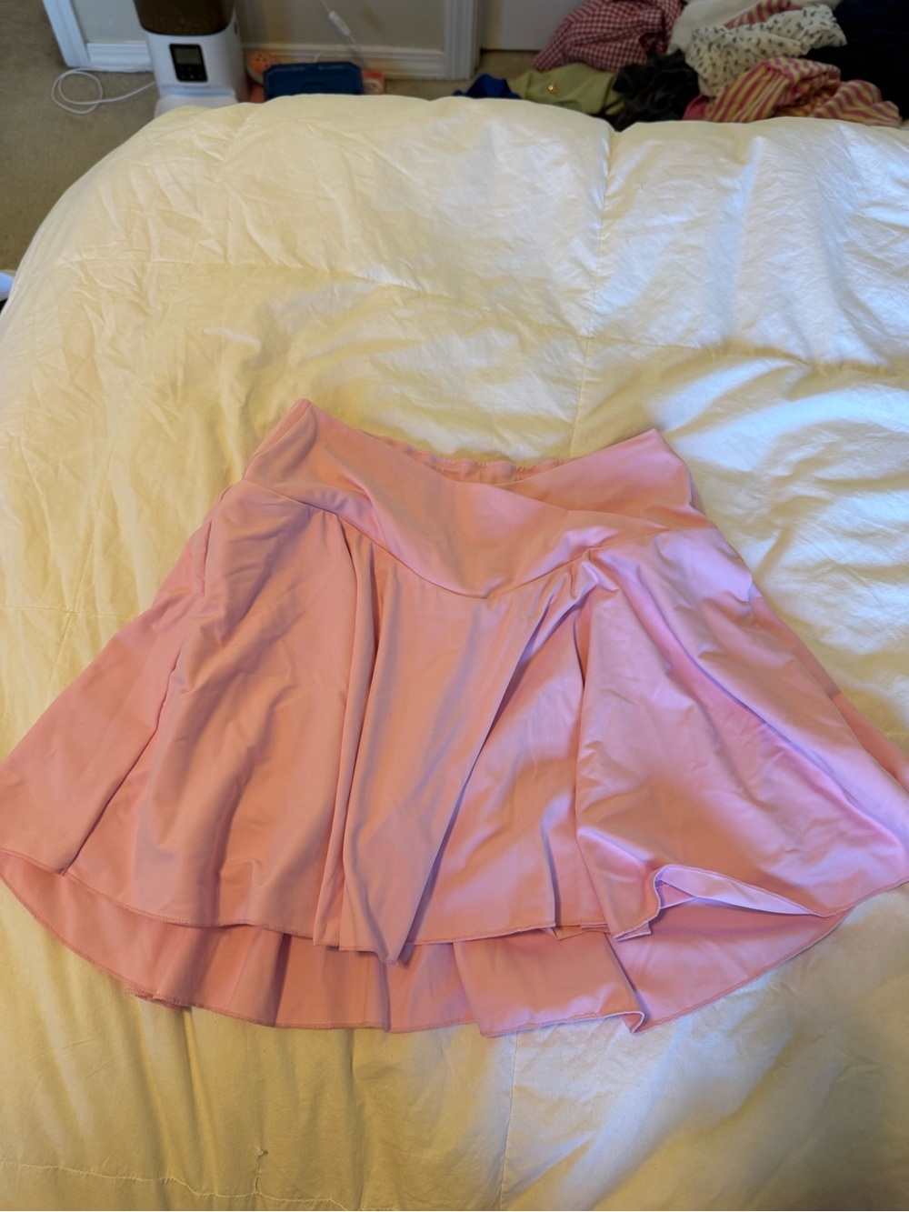 HALARA Light Pink Skater Skirt with Flared Hem